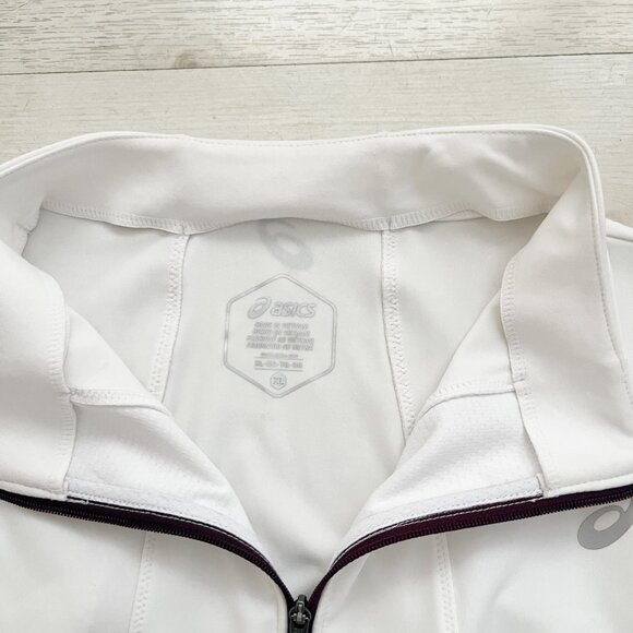 ASICS Men's White Performance Jacket Size XL - Picture 3 of 5